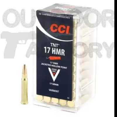 CCI A17 Ammo 17 Hornady Magnum Rimfire (HMR) 17gr Tipped Varmint – Box Of 50