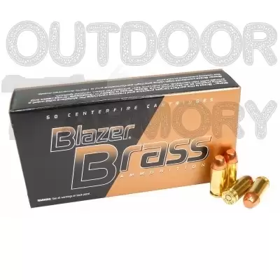 CCI Blazer Brass Ammo .40 S&W 180gr FMJ 5220 – Box Of 50
