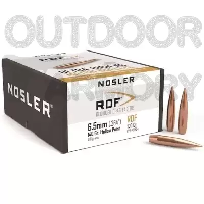 Nosler RDF Bullets Jacketed Hollow Point Boat Tail