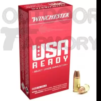 Winchester USA Ready Ammo 40 S&W 165gr – Case, 500 Rounds