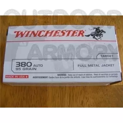 200rds Q4206 Winchester 380 Auto 95gr FMJ 4 Box's