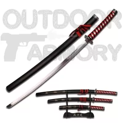 3 Piece Samurai Sword Set - SW-68LBK4 by SKD Exclusive Collection