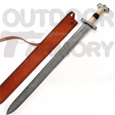 Anglo Saxon No Mans Land Damascus Battle Sword