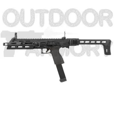 G&G SMC 9 Gas SMG Airsoft Carbine, Black